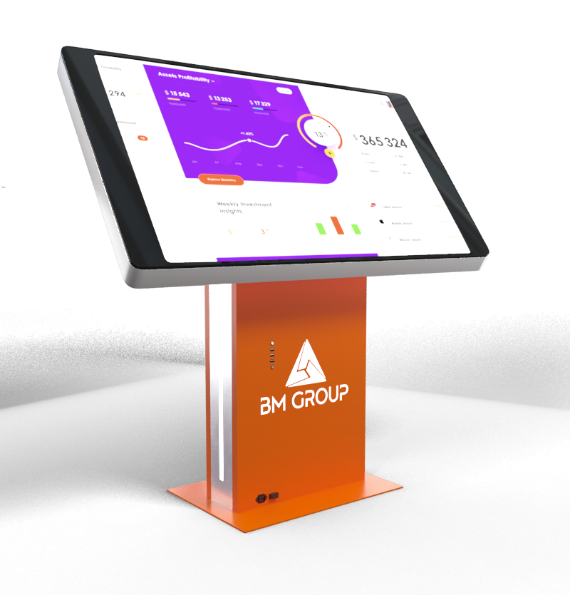 Slider Mini 43” touch tables (with height and angle adjustment)_2