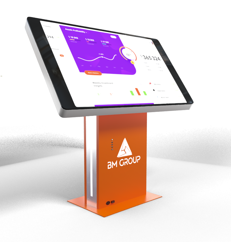 Slider Premium 55” touch tables (with height and angle adjustment)_3